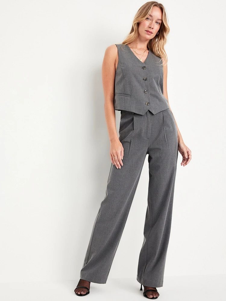 Extra High-Waisted Taylor Wide-Leg Trouser Pants