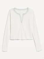 Ribbed Pajama Top