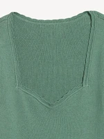 Long-Sleeve Ribbed Sweater