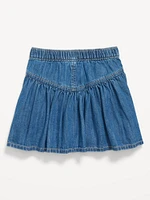 Button-Front Swing Skirt for Toddler Girls