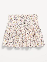 Button-Front Swing Skirt for Toddler Girls