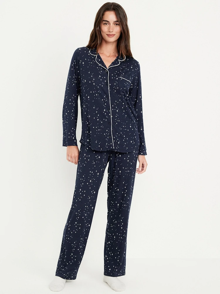 Knit Jersey Pajama Pant Set