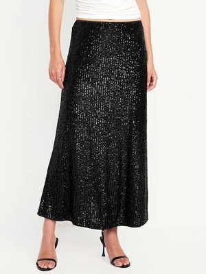 Sequin Maxi Skirt