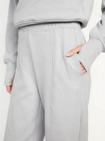 High-Waisted Dynamic Fleece Barrel-Leg Pants