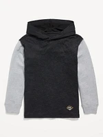 Cozy-Knit Long-Sleeve Hooded T-Shirt for Boys