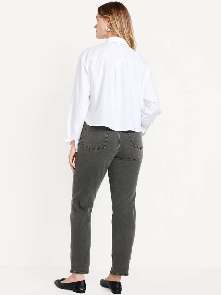 High-Waisted Built-In Warm OG Straight Jeans