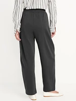 Extra High-Waisted SoComfy Seamed Barrel-Leg Sweatpants