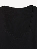 Long-Sleeve Ribbed Sweater