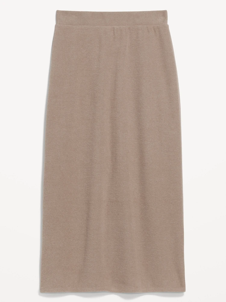 Cozy Maxi Column Skirt