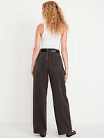 High-Waisted Baggy Wide-Leg Jeans