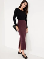 Ribbed Maxi Skirt