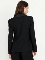 Satin Lapel Tuxedo Blazer