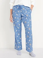 Mid-Rise Flannel Pajama Pants