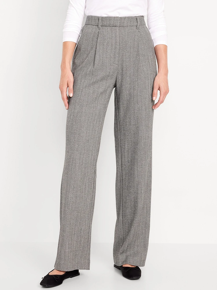 Extra High-Waisted Taylor Wide-Leg Trouser Pants