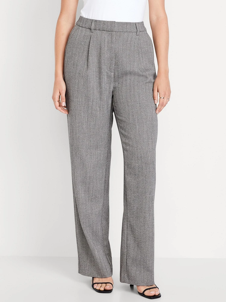 Extra High-Waisted Taylor Wide-Leg Trouser Pants