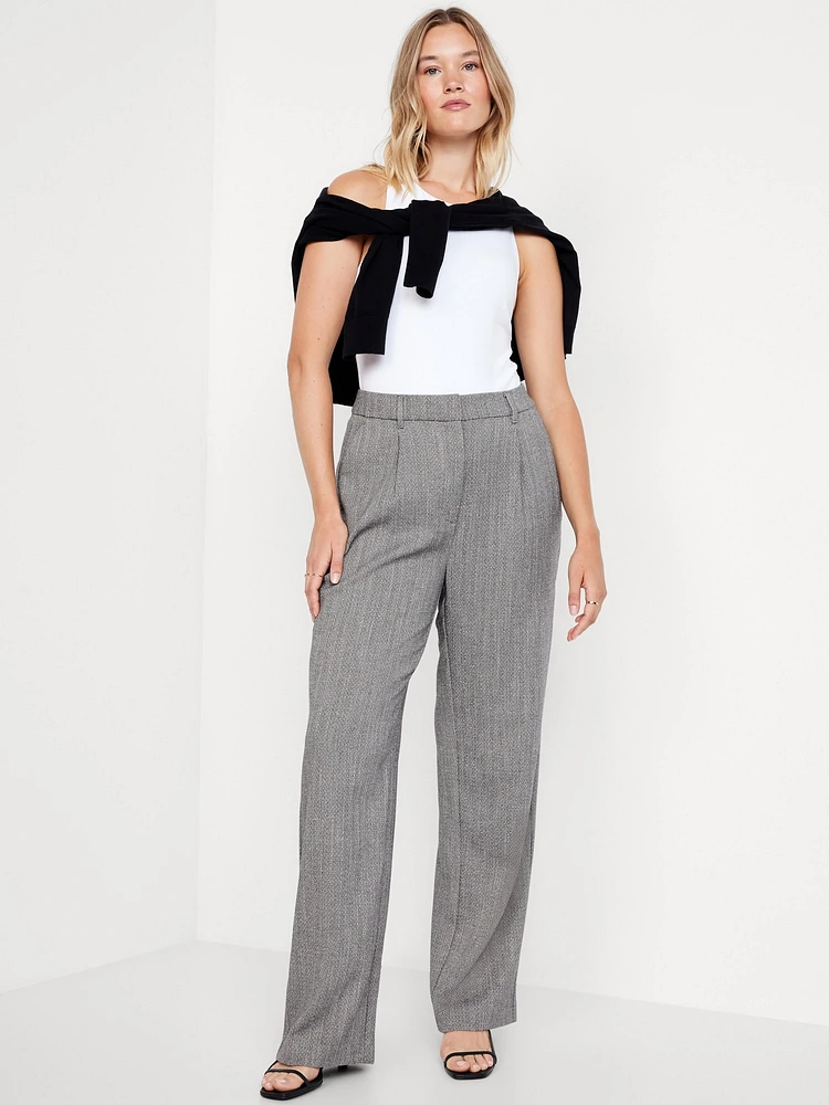 Extra High-Waisted Taylor Wide-Leg Trouser Pants