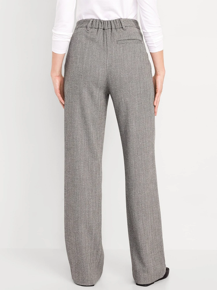 Extra High-Waisted Taylor Wide-Leg Trouser Pants