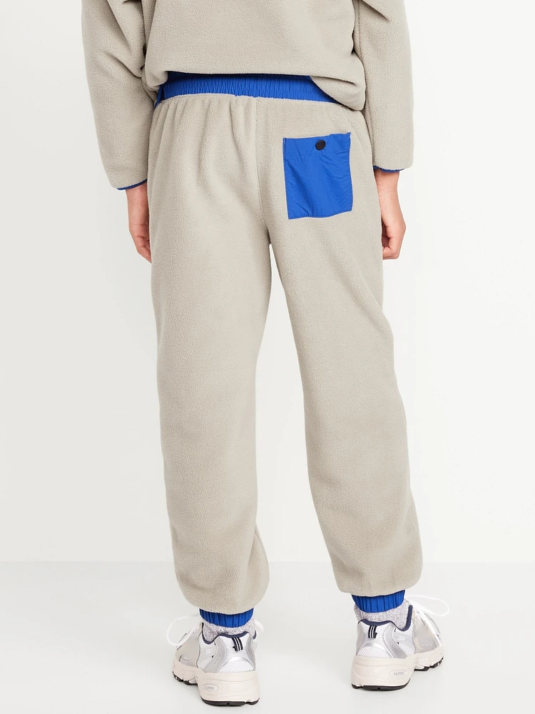 Baggy Microfleece Utility Pocket Sweatpants for Boys