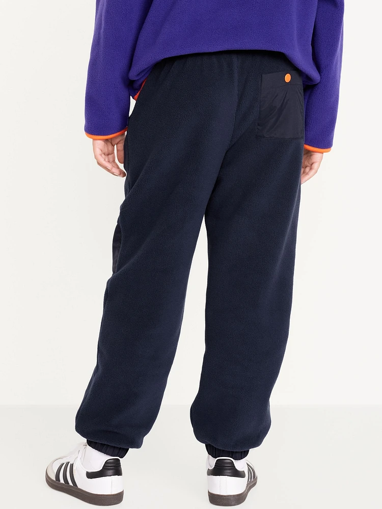 Baggy Microfleece Utility Pocket Sweatpants for Boys