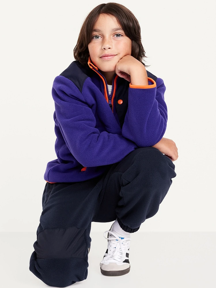 Baggy Microfleece Utility Pocket Sweatpants for Boys