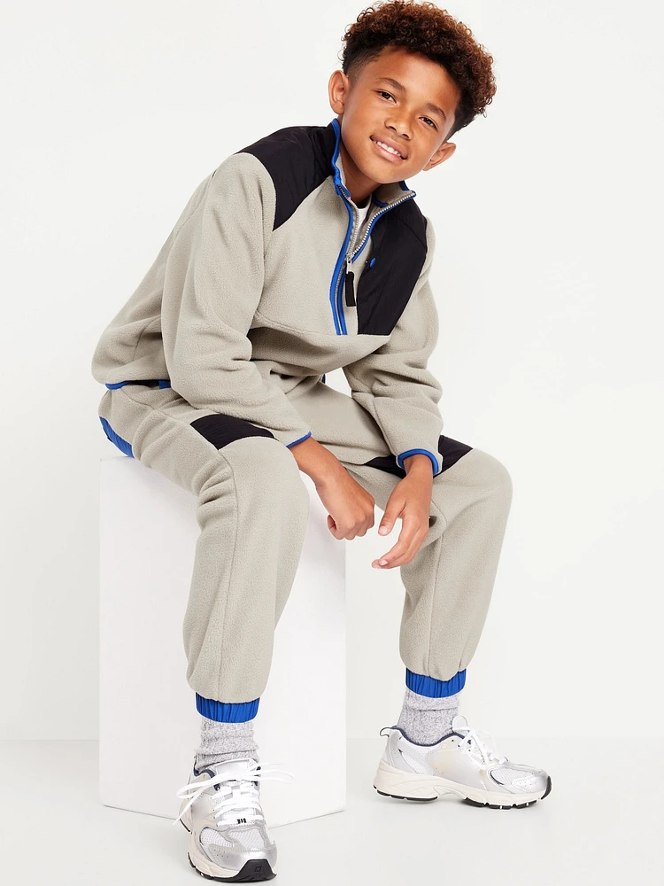 Baggy Microfleece Utility Pocket Sweatpants for Boys