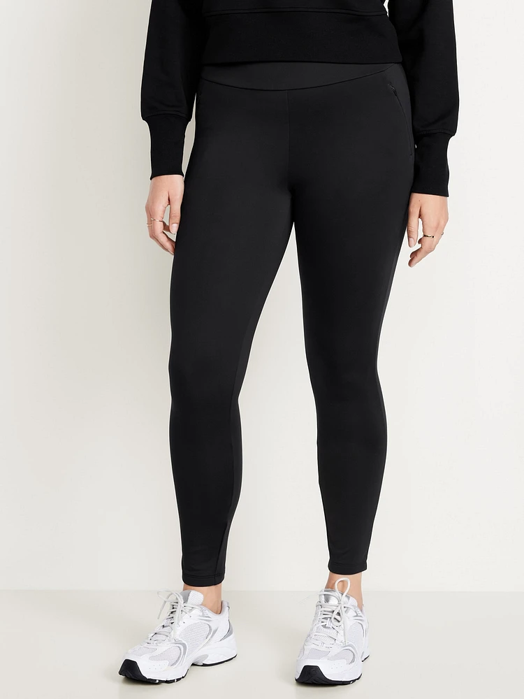 High-Waisted PowerSoft Coze Edition Fleece-Lined Full-Length Leggings