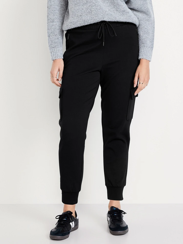 High-Waisted Dynamic Fleece Cargo Joggers