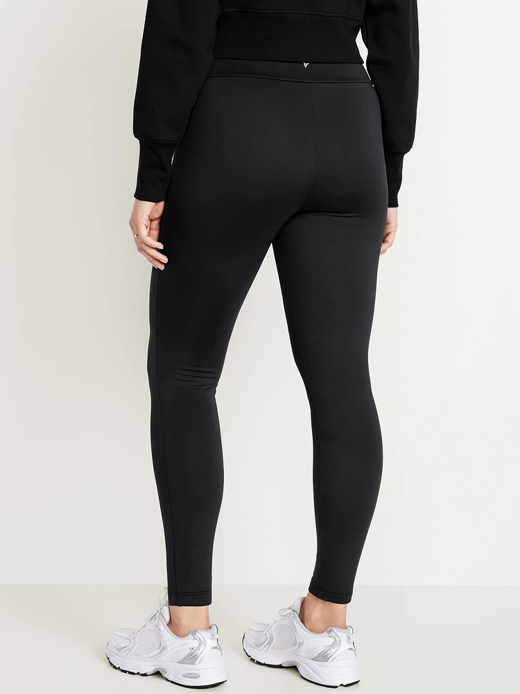 High-Waisted PowerSoft Coze Edition Fleece-Lined Full-Length Leggings