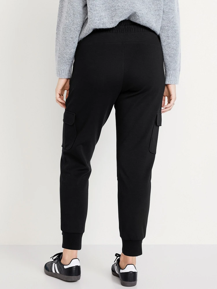 High-Waisted Dynamic Fleece Cargo Joggers