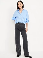 Extra High-Waisted Sky-Hi Wide-Leg Jeans