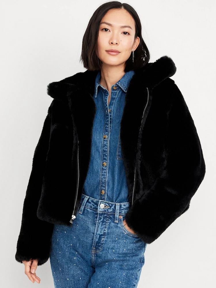 Faux-Fur Zip Jacket