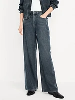 High-Waisted Baggy Wide-Leg Jeans