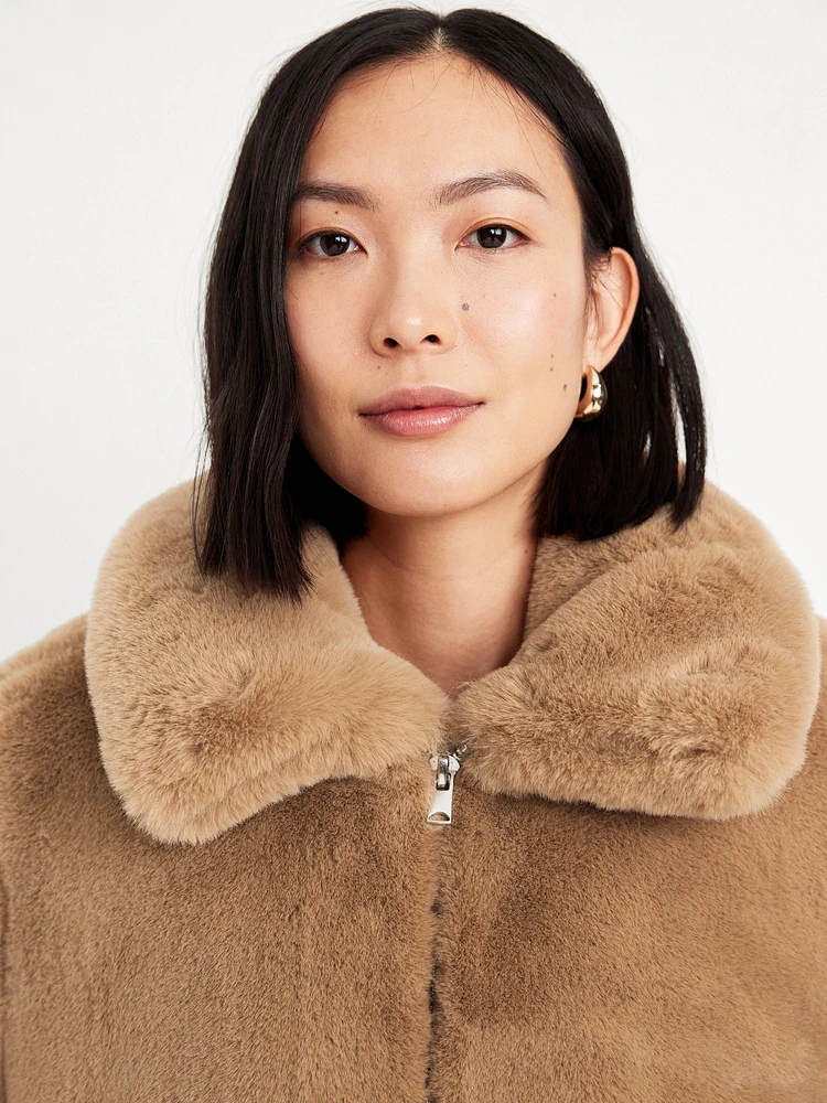 Faux-Fur Zip Jacket