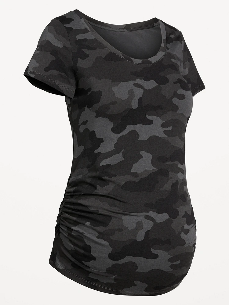 T-shirt à encolure dégagée de Maternité