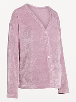 Maternity Cozy Chenille Button-Down Top