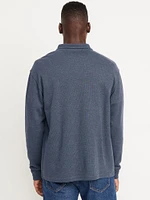 French Rib Quarter-Zip Sweater