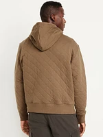 Quilted Full-Zip Sweatshirt