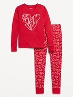 Printed Snug-Fit Gender-Neutral Pajama Set for Kids