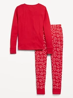 Printed Snug-Fit Gender-Neutral Pajama Set for Kids