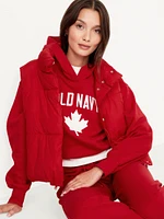 Oversized Canada Logo-Graphic Hoodie