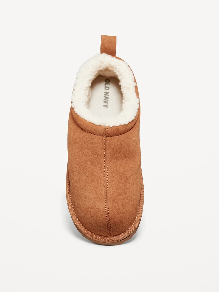 Faux-Suede Mule Slippers for Boys