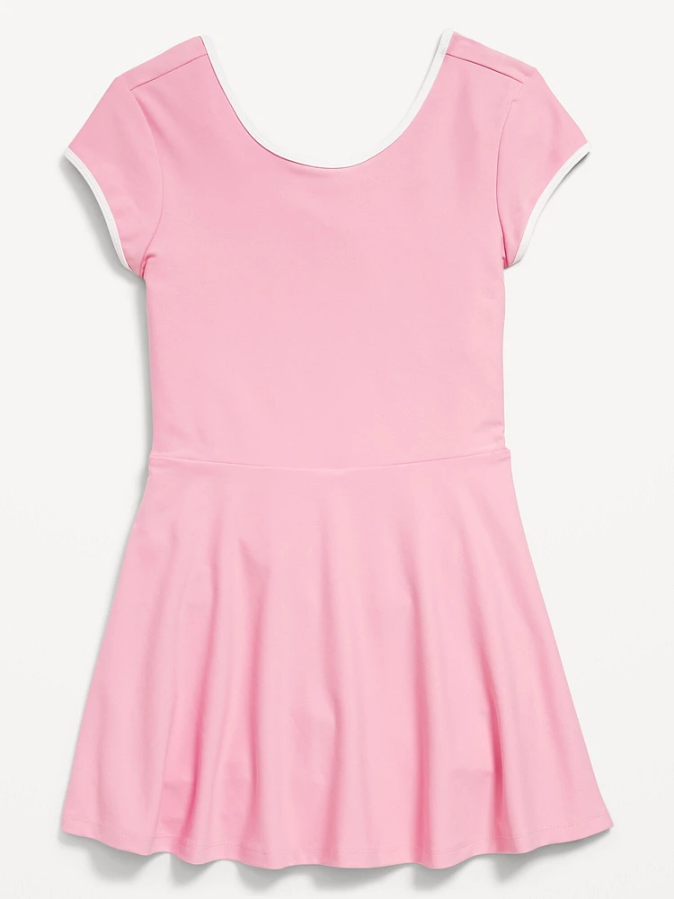 PowerSoft Heart-Shaped Back Athletic Dress for Girls