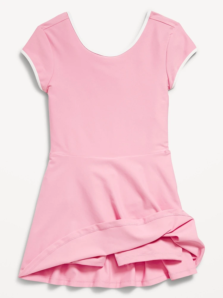 PowerSoft Heart-Shaped Back Athletic Dress for Girls