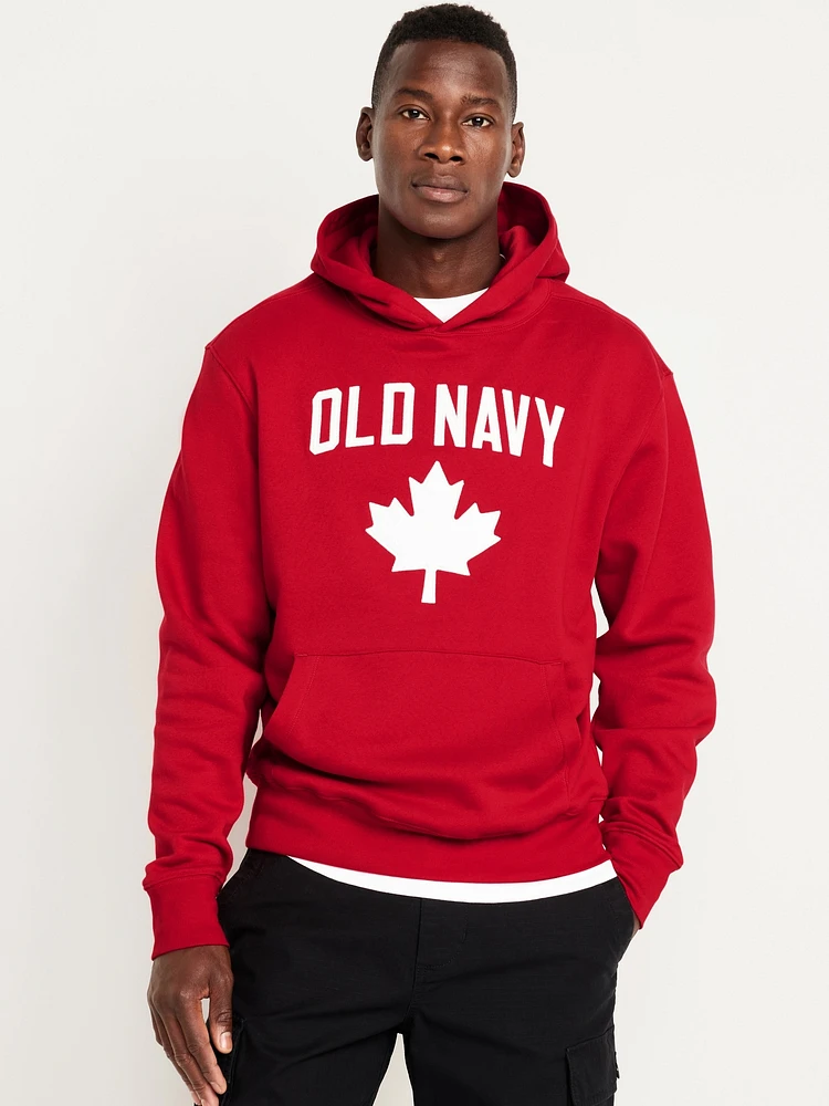 Oversized Canada Logo Pullover Hoodie