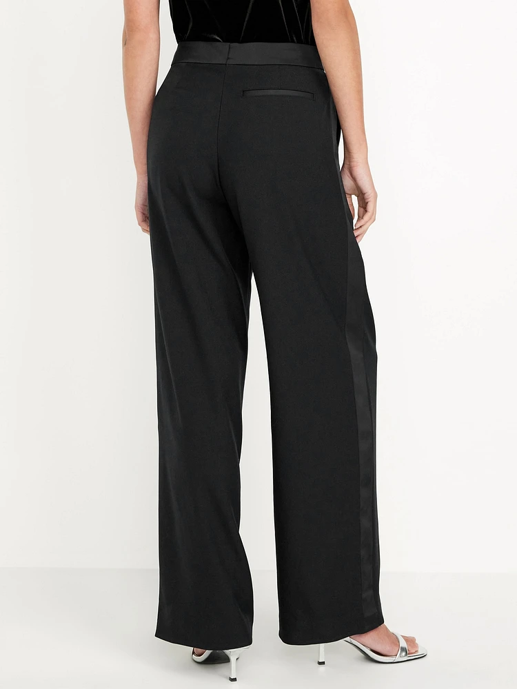 Extra High-Waisted Tuxedo Wide-Leg Pants