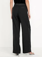 Extra High-Waisted Tuxedo Wide-Leg Pants