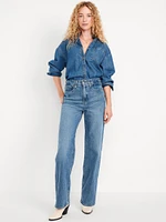 Extra High-Waisted Wide-Leg Jeans