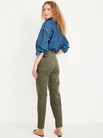 High-Waisted OG Straight Corduroy Ankle Pants