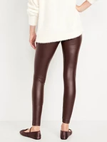 High-Waisted Faux Leather Leggings