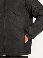 Water-Resistant Quilted Zip Jacket